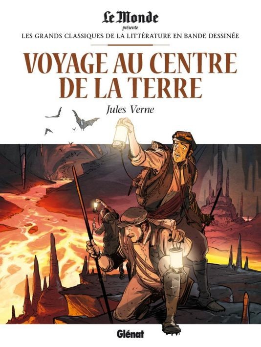 Couverture de l'album Les Grands Classiques de la littérature en bande dessinée Tome 5 Voyage au centre de la Terre