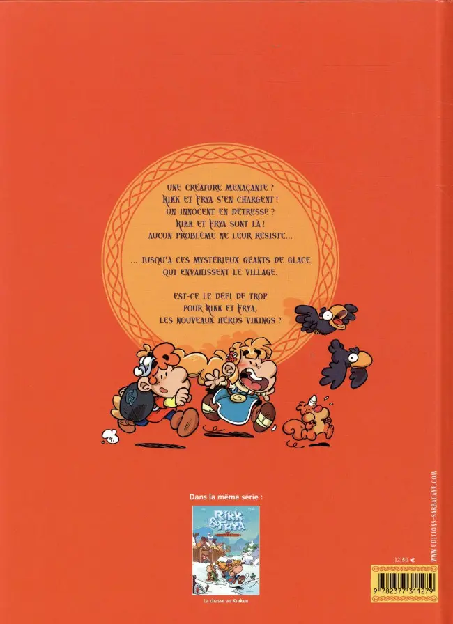 Verso de l'album Rikk & Frya Tome 2 Les géants de glace