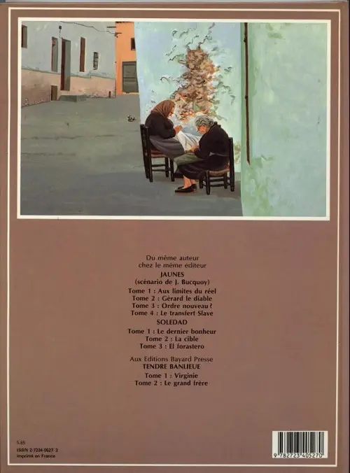 Verso de l'album Soledad Tome 3 El forastero