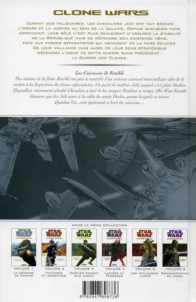 Verso de l'album Star Wars - Clone Wars Tome 7 Les cuirassés de Rendili