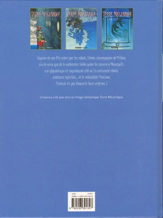 Verso de l'album Terre mécanique Tome 3 Urbanica