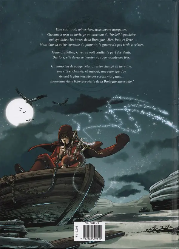 Verso de l'album Triskell Tome 1 La marque de l'Entre-Monde