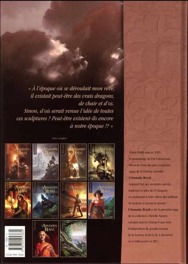 Verso de l'album L'Assassin Royal Tome 10 Vérité le Dragon