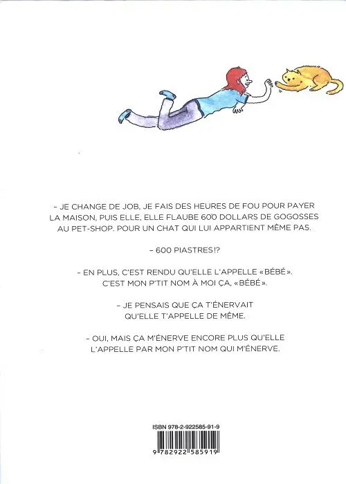 Verso de l'album Valentin