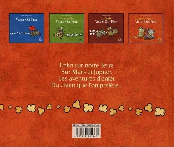 Verso de l'album Victor Qui Pète Tome 4 La grand-mère de Victor Qui Pète