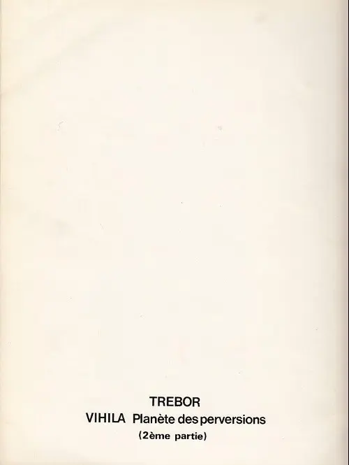 Verso de l'album Vihila Tome 2 Planète des perversions (2ème partie)