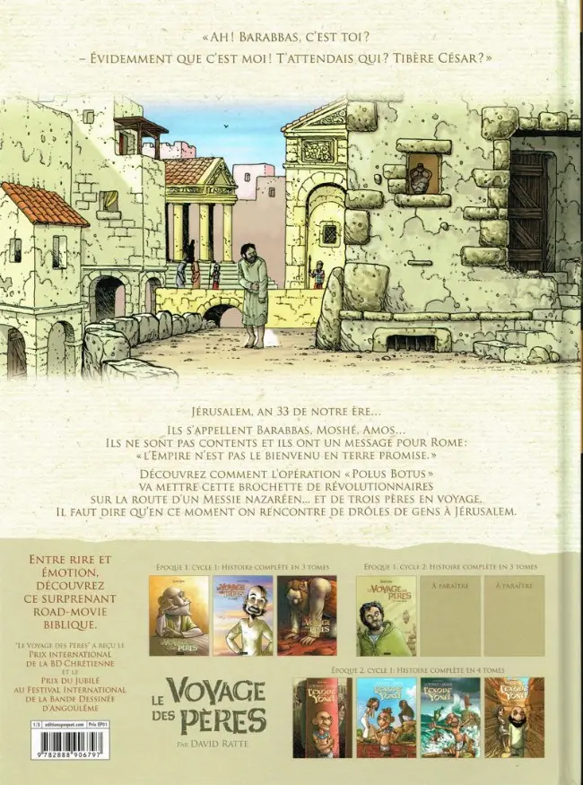 Verso de l'album Le Voyage des pères Tome 4 Barabbas