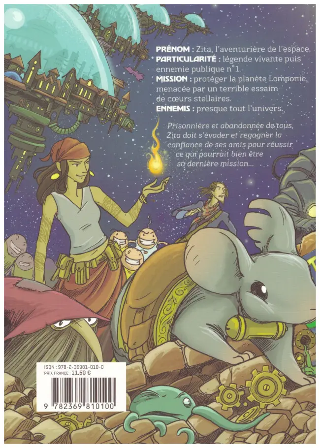 Verso de l'album Zita la fille de l'espace 2