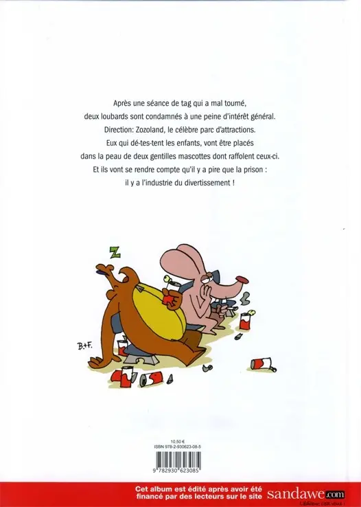Verso de l'album Zozoland Tome 1 Parc Paniiiiiique !