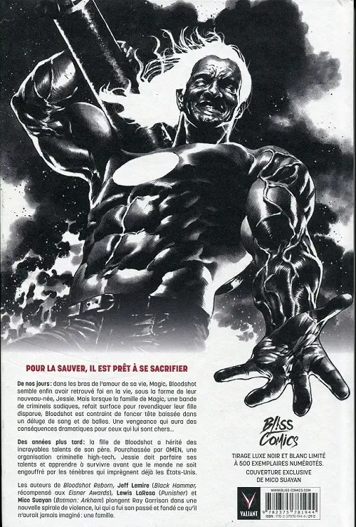 Verso de l'album Bloodshot Salvation Tome 1 Le Livre de la vengeance