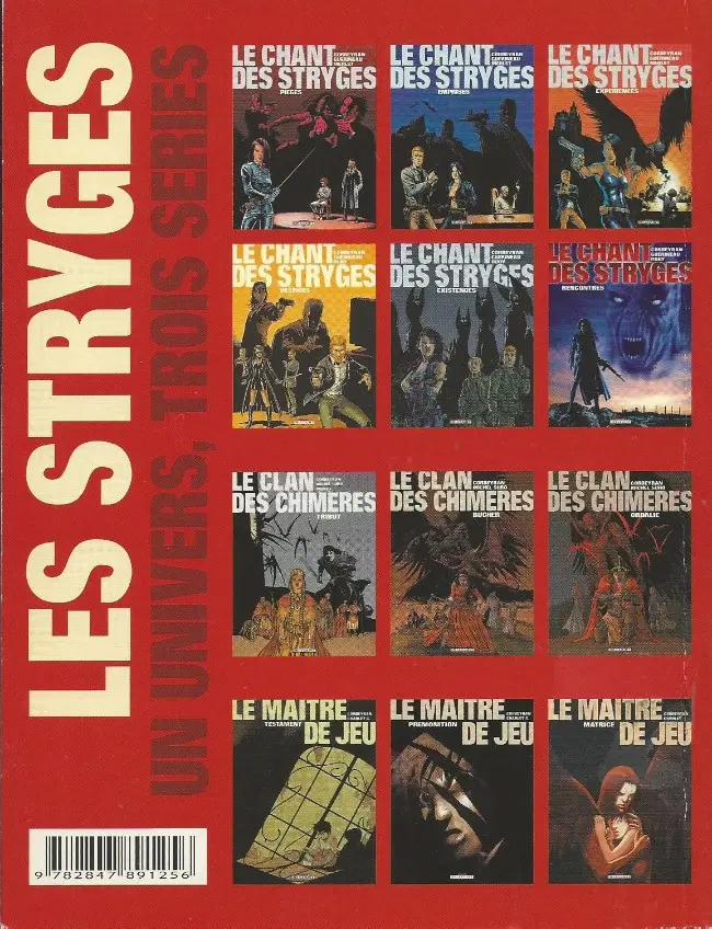 Verso de l'album Le Chant des Stryges Tome 1 Ombres