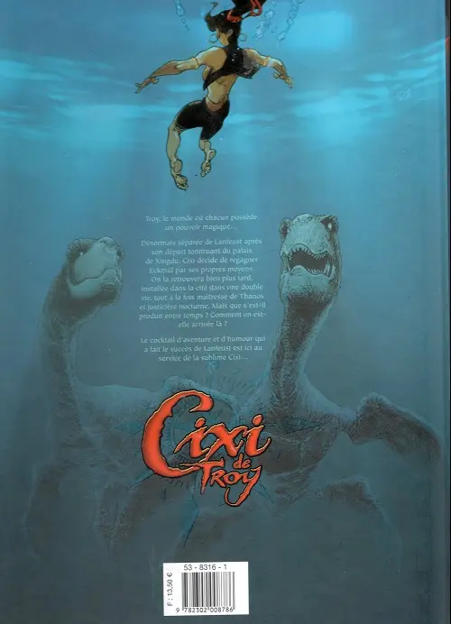Verso de l'album Cixi de Troy Tome 1 Le secret de Cixi (1ère partie)