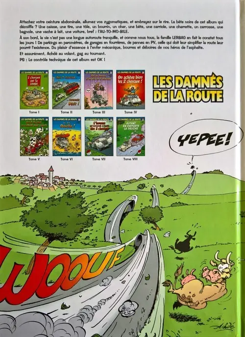 Verso de l'album Les damnés de la route Tome 5 Sea, Sex and Deuche !
