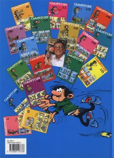 Verso de l'album Gaston Tome 3 Édition spéciale 40e anniversaire