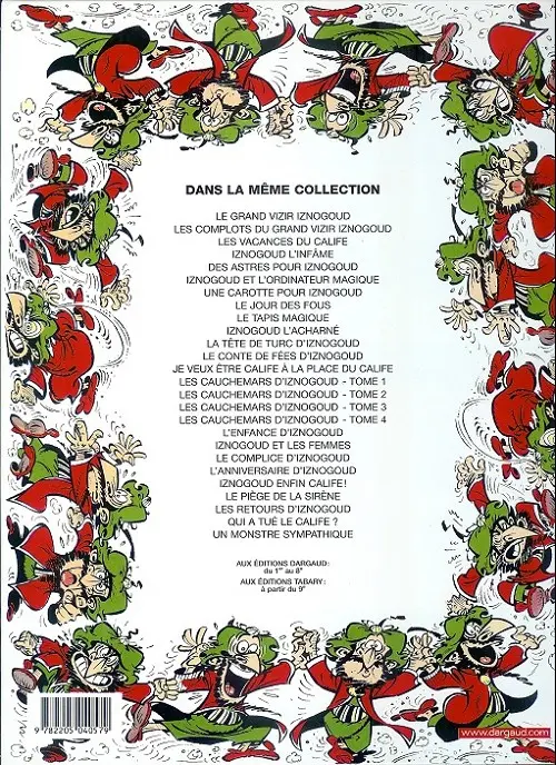 Verso de l'album Iznogoud Tome 3 Iznogoud et les vacances du Calife