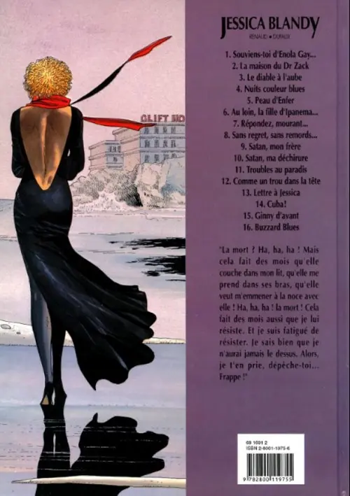 Verso de l'album Jessica Blandy Tome 1 Souviens-toi d'Enola Gay...