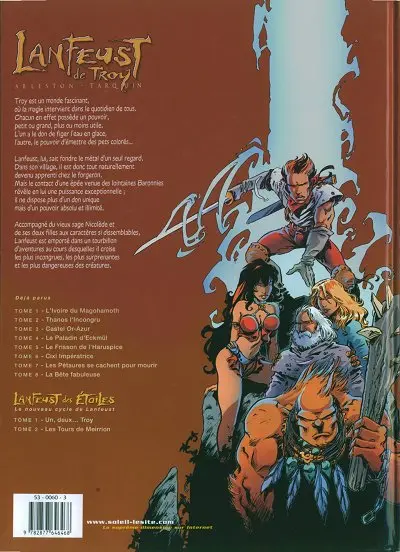 Verso de l'album Lanfeust de Troy Tome 5 Le frisson de l'Haruspice