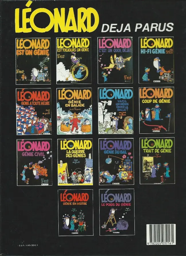 Verso de l'album Léonard Tome 9 Génie civil
