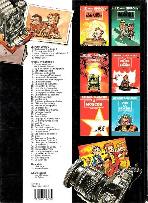 Verso de l'album Le Petit Spirou Tome 1 Dis bonjour à la dame !