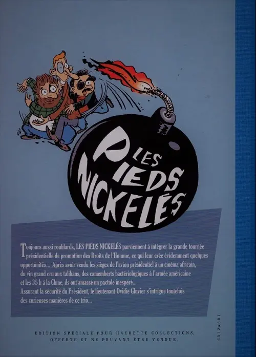 Verso de l'album Les Pieds Nickelés vus par… Les pieds nickelés vus par malka, ptiluc et luz