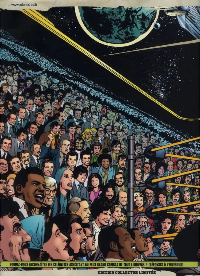 Verso de l'album Superman vs. Muhammad Ali
