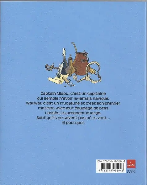 Verso de l'album Wafwaf & Captain Miaou Tome 1 Poil au vent