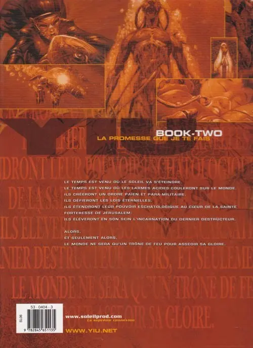 Verso de l'album Yiu Tome 2 La promesse que je te fais