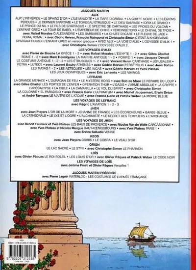 Verso de l'album Alix Tome 26 L'ibère