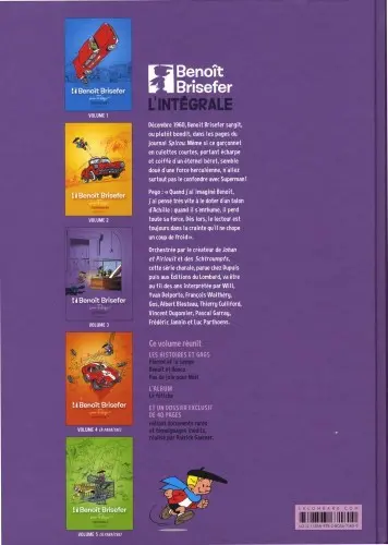 Verso de l'album Benoît Brisefer L'Intégrale 3