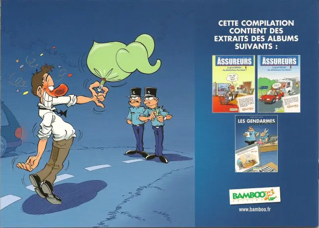 Verso de l'album Les Gendarmes Ivre de rire - Le bétisier