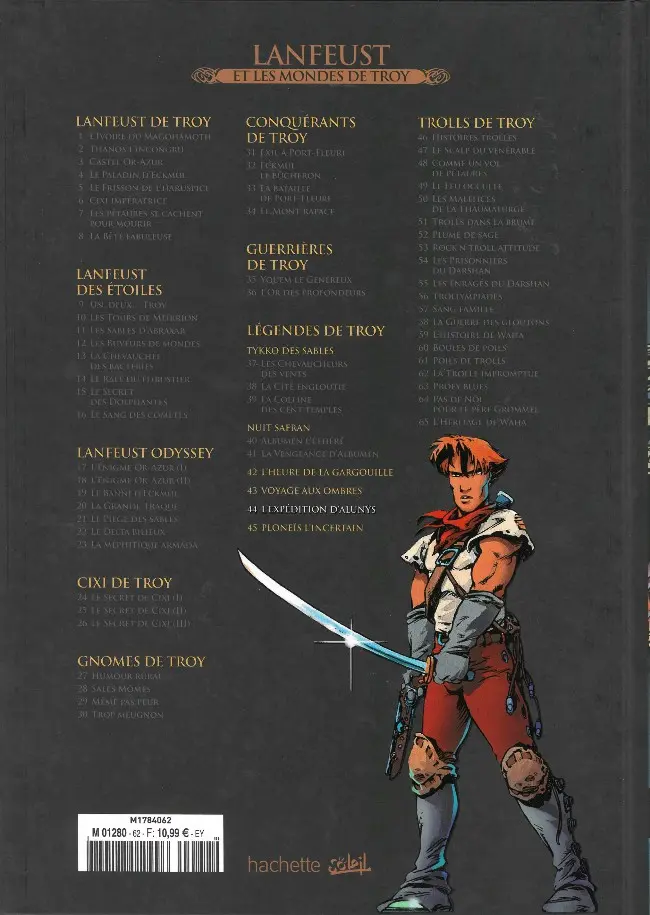Verso de l'album Lanfeust et les mondes de Troy Tome 44 L'Expédition d'Alunÿs