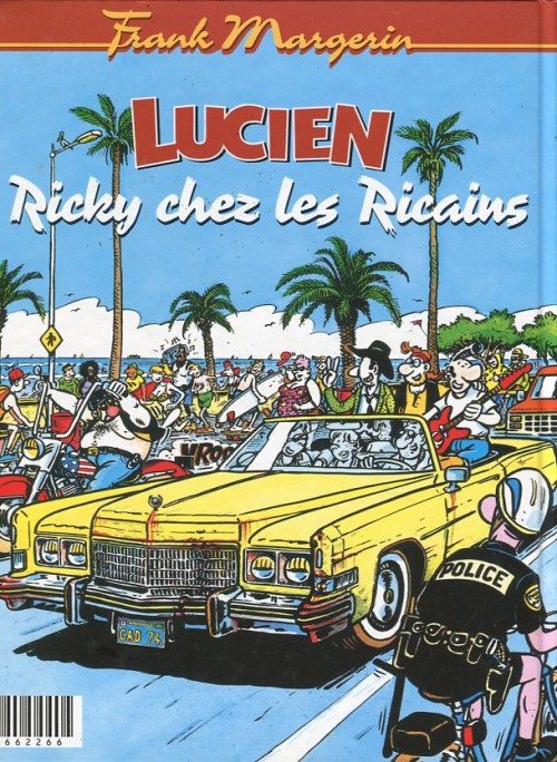 Verso de l'album Lucien Tomes 6 et 7 Lulu s'maque / Ricky chez les Ricains