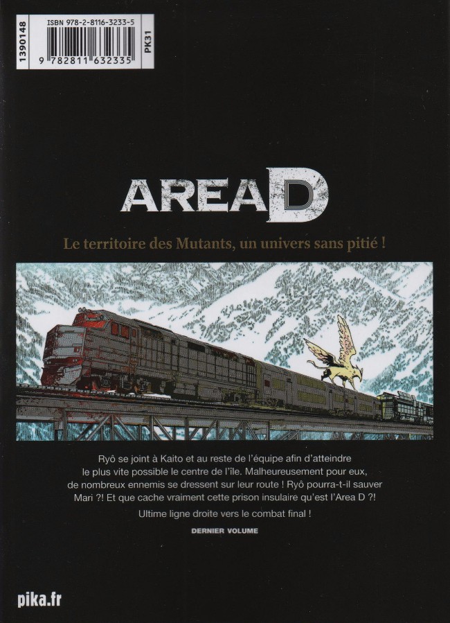 Verso de l'album Area D - Le Territoire des mutants 14 Armageddon