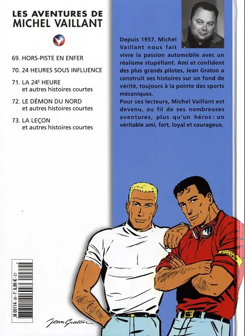 Verso de l'album Michel Vaillant La Collection Tome 69 Hors-piste en enfer