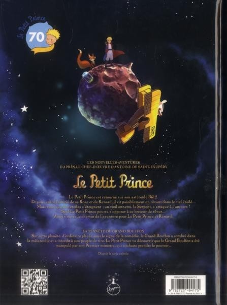 Verso de l'album Le Petit Prince - Les Nouvelles Aventures Tome 14 La Planète du Grand Bouffon