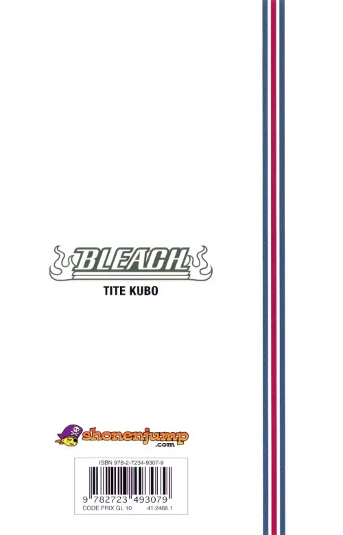 Verso de l'album Bleach Tome 52 End of Bond
