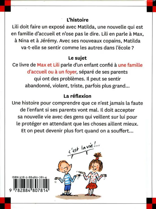 Verso de l'album Ainsi va la vie Tome 116 La copine de Lili est en famille d'accueil