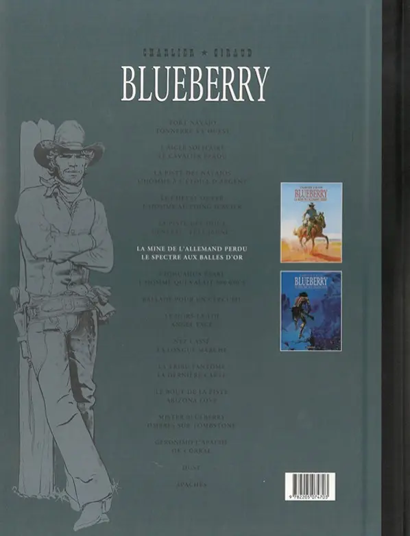 Verso de l'album Blueberry Intégrale Le Soir - Édition de 2015 Volume 6