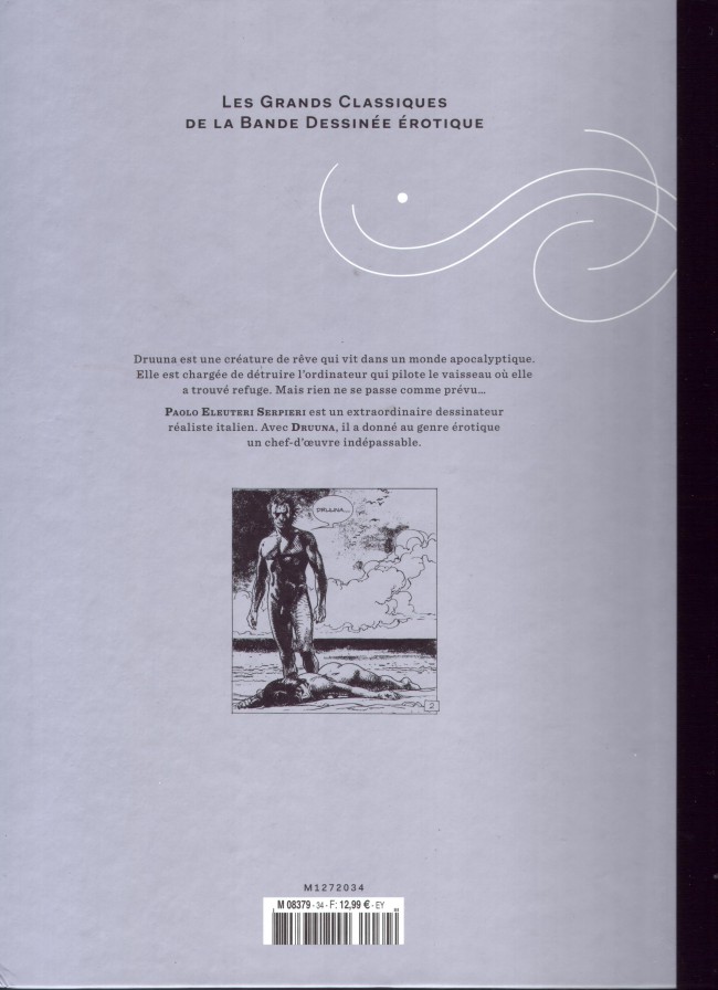 Verso de l'album Les Grands Classiques de la Bande Dessinée Érotique - La Collection Tome 34 Druuna - Tome 2 Delta