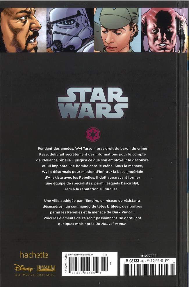 Verso de l'album Star Wars - Légendes - La Collection Tome 88 Rébellion - V. Les Sacrifice D'Ahakista