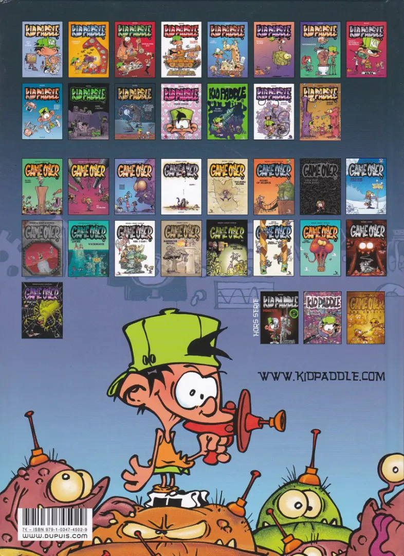 Verso de l'album Kid Paddle Tome 2 Carnage total