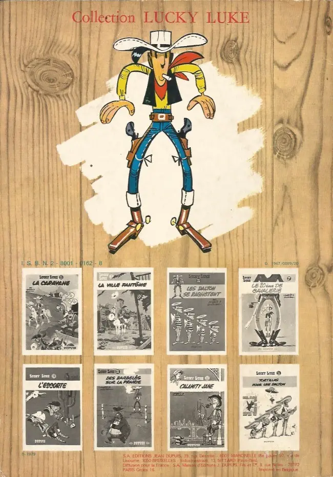 Verso de l'album Lucky Luke Tome 23 Les Dalton courent toujours