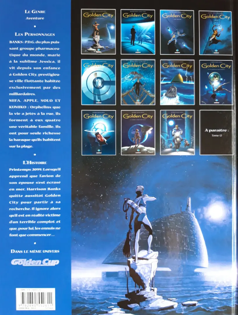 Verso de l'album Golden City Tome 1