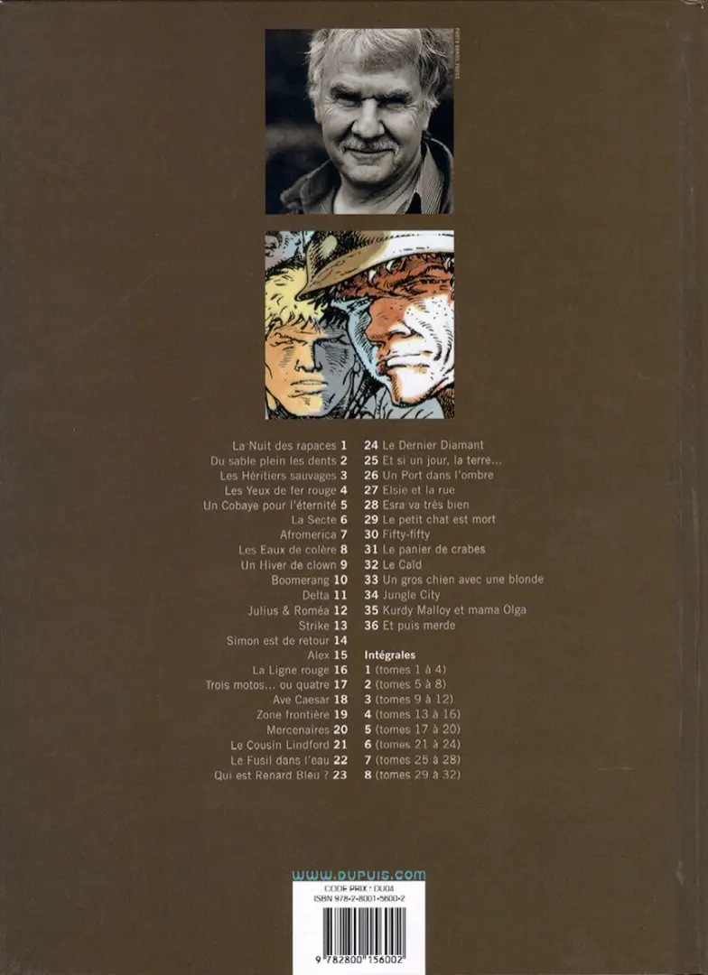 Verso de l'album Jeremiah Tome 32 Le caïd