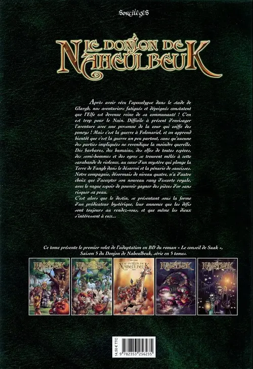 Verso de l'album Le Donjon de Naheulbeuk Tome 14