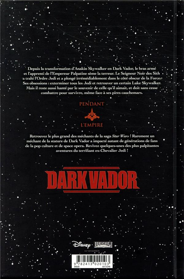 Verso de l'album Star Wars - Dark Vador Intégrale I