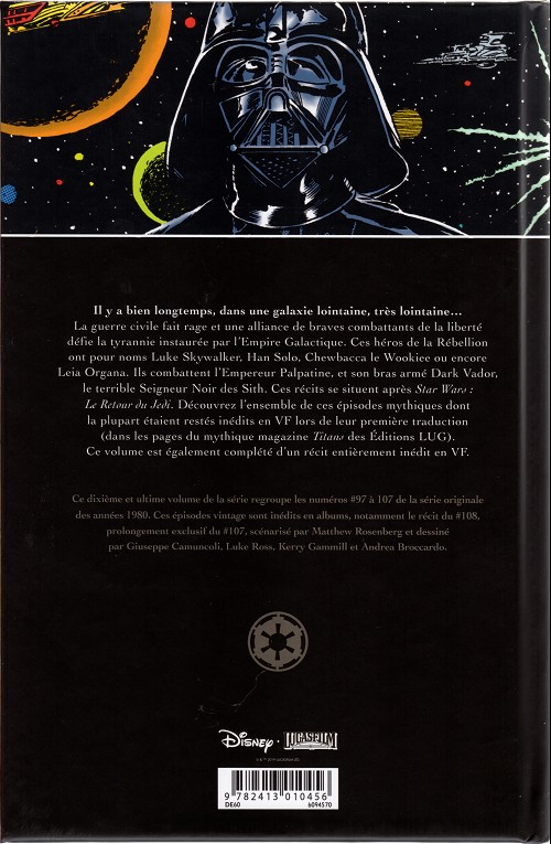 Verso de l'album Star Wars - Classic Tome 10
