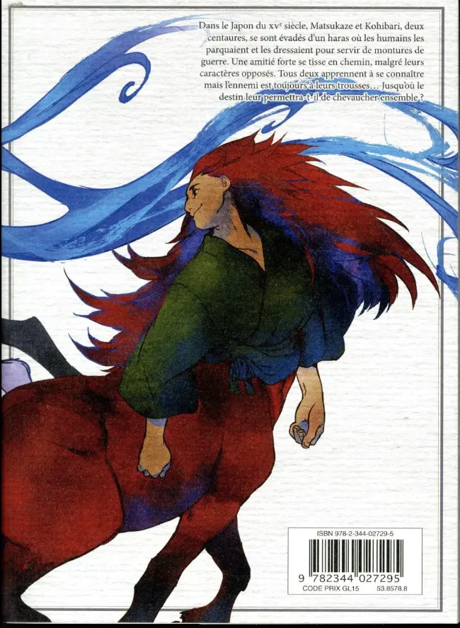 Verso de l'album Centaures Tome 2