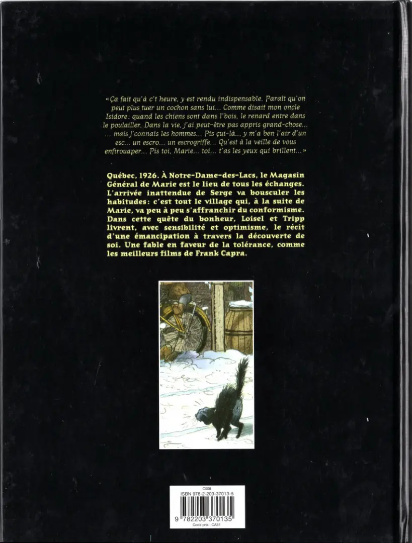 Verso de l'album Magasin général Tome 2 Serge