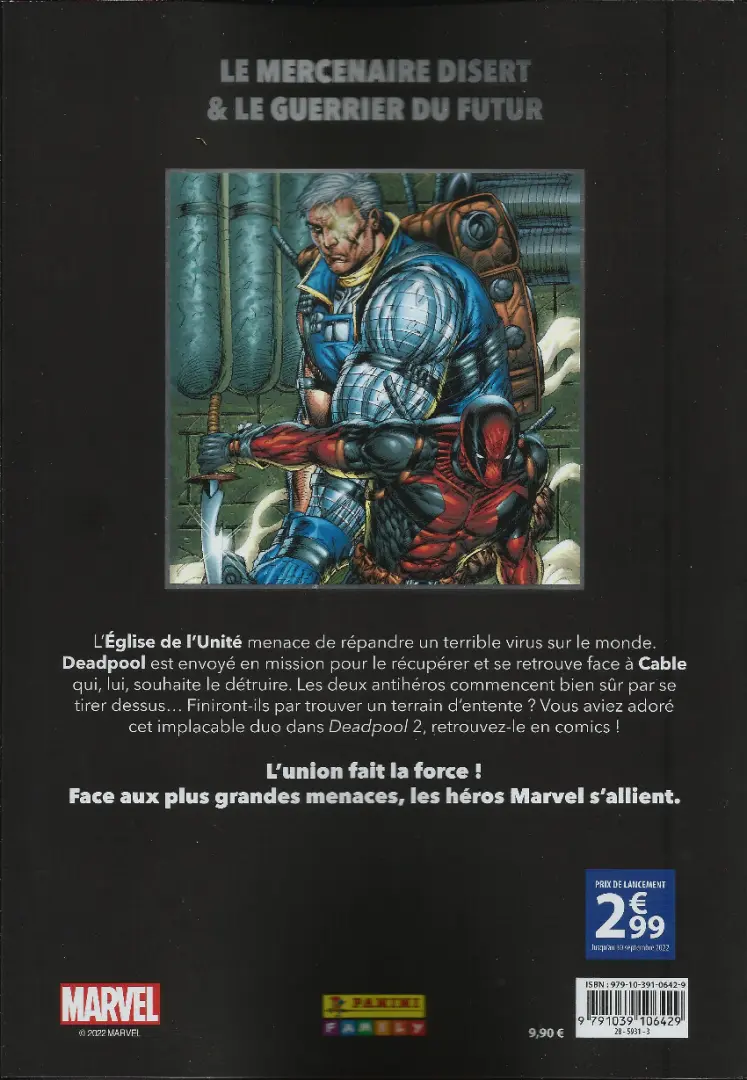 Verso de l'album Marvel - Les Grandes Alliances Tome 3 Deadpool & Cable